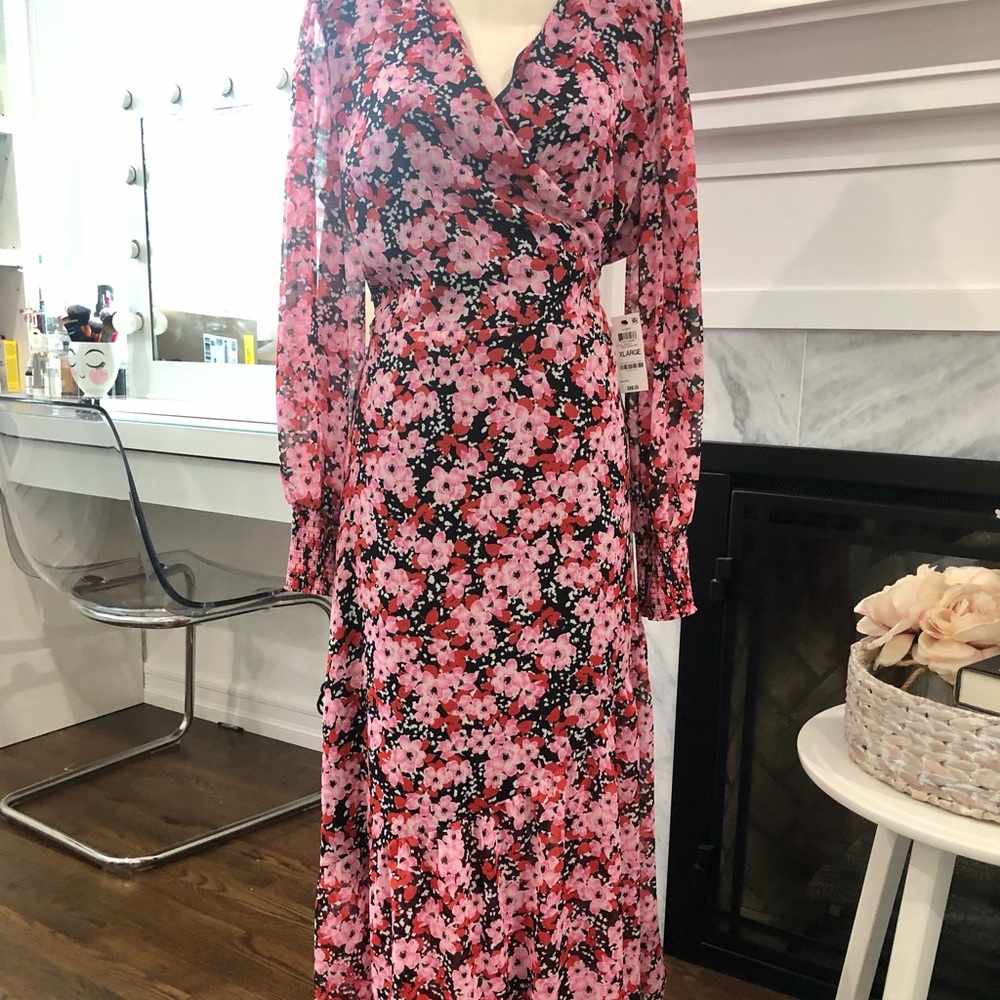 Bar III floral maxi dress